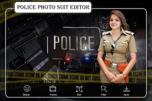 Men Police Suit Photo Editor Affiche