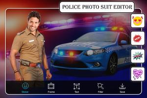 Men Police Suit Photo Editor capture d'écran 1