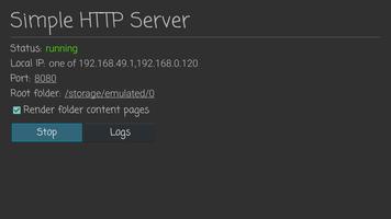 Simple HTTP Server स्क्रीनशॉट 2