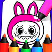 Labubu coloring Drawing