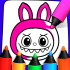 Labubu coloring Drawing アイコン