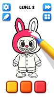 Labubu coloring Drawing スクリーンショット 2