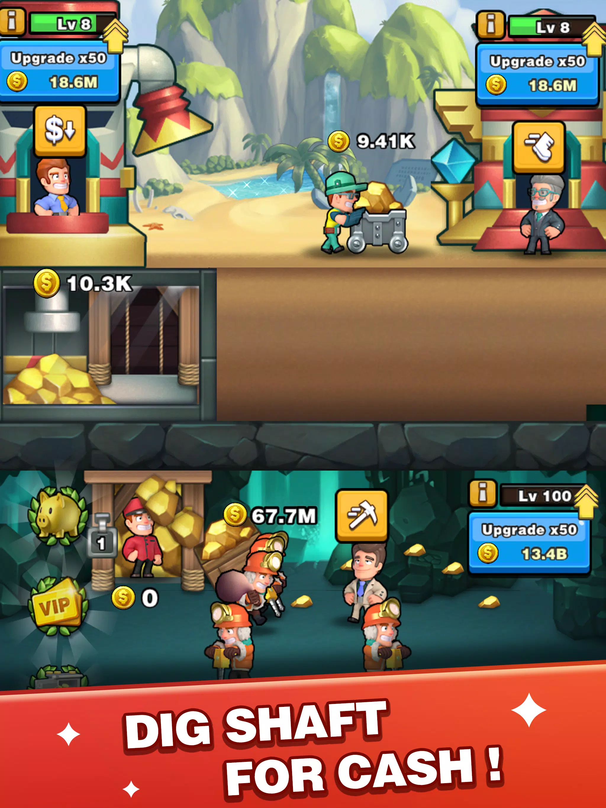 Digger To Riches： Idle mining game Game for Android - Download