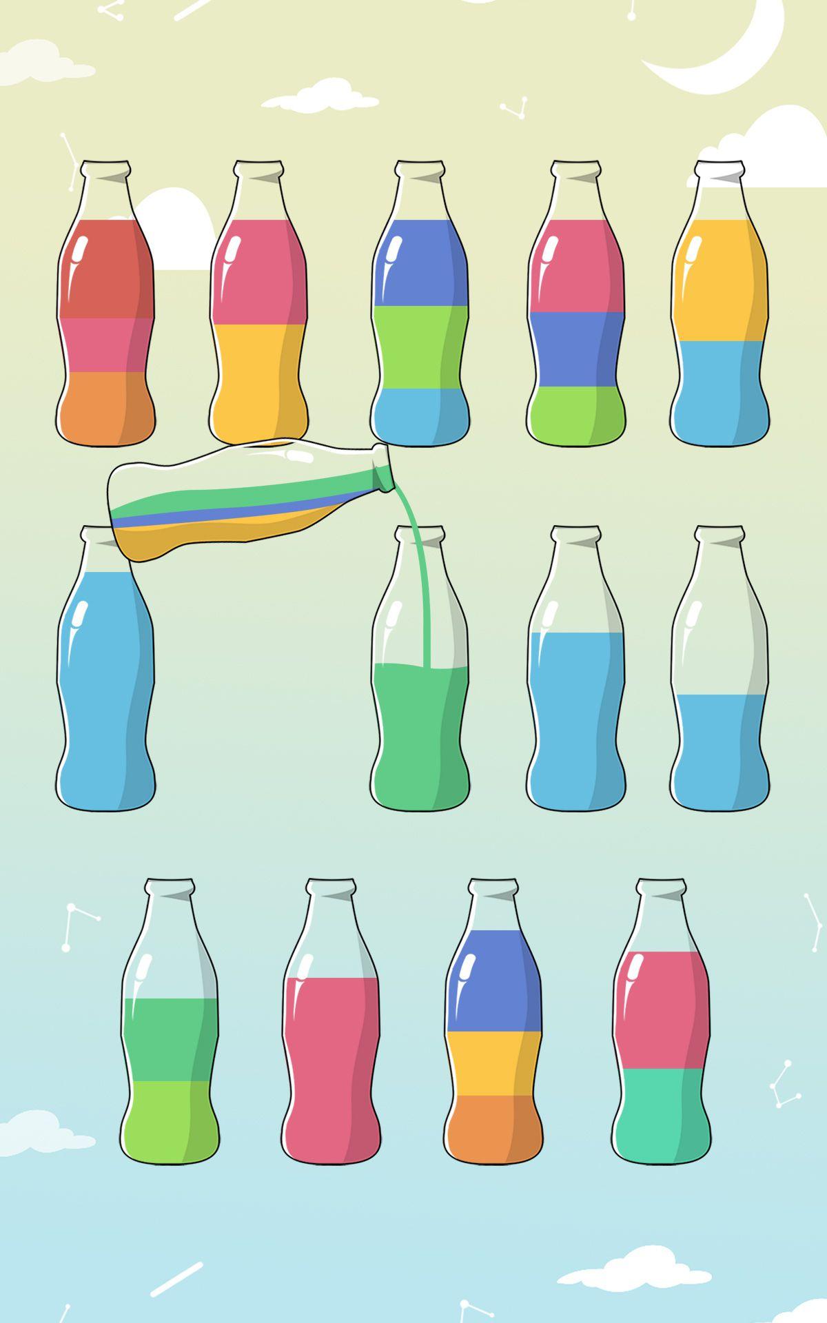 Переливание красок играть. Игра в бутылочки с краской. Бутылочки с разноцветной жидкостью. Бутылочки для переливания. Игра бутылочки с разноцветной жидкостью.