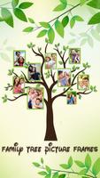 شجرة العائلة إطارات الصور الملصق
