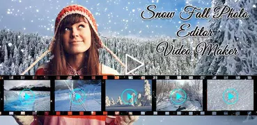 Schnee-Fall-Foto-Herausgeber: Video Maker