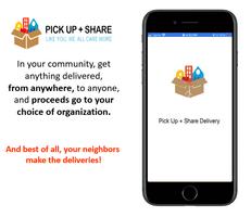 Pick Up + Share Delivery Cartaz