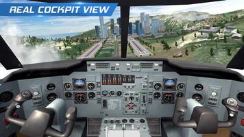 Simulateur de pilote d'avion Affiche