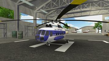Police Helicopter Flying poster