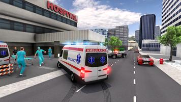 Ambulance Simulator Car Driver पोस्टर