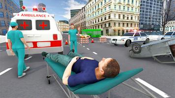 구급차 시뮬레이터 - 자동차 운전 의사 스크린샷 1