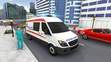 Ambulans Simülatörü Araba Ekran Görüntüsü 2