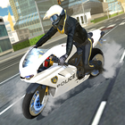 Police Motorbike City Driving icône