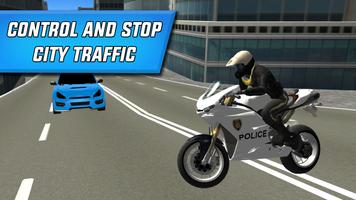 Police Motorbike City Driving syot layar 1
