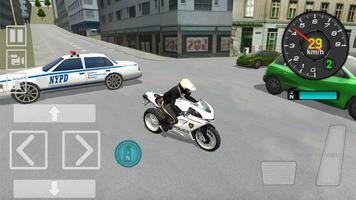 Police Motorbike Driving capture d'écran 3