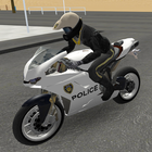 Police Motorbike Road Rider Zeichen