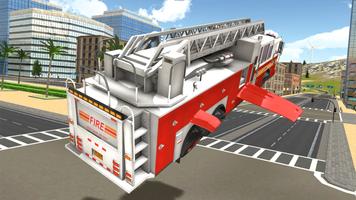 Fire Truck Flying Car screenshot 1