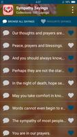 Condolence & Sympathy Sayings captura de pantalla 1