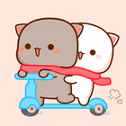Mochi Peach Cat Theme icône