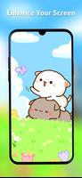 Mochi Peach Cat Theme Affiche