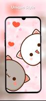 Mochi Peach Cat Theme capture d'écran 3