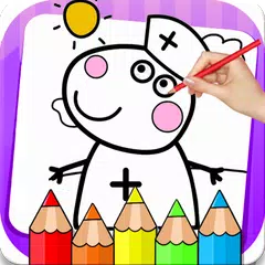 Pink Pig Coloring Book & Drawing Game APK 下載