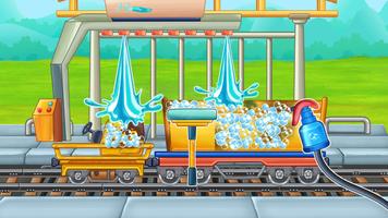 Truck wash train builder game screenshot 1