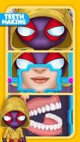 Superhero dentist kids doctor plakat