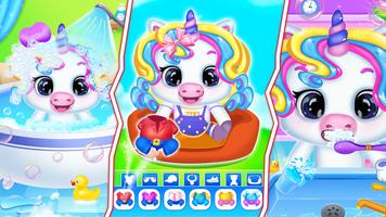 my unicorn care salon game poster