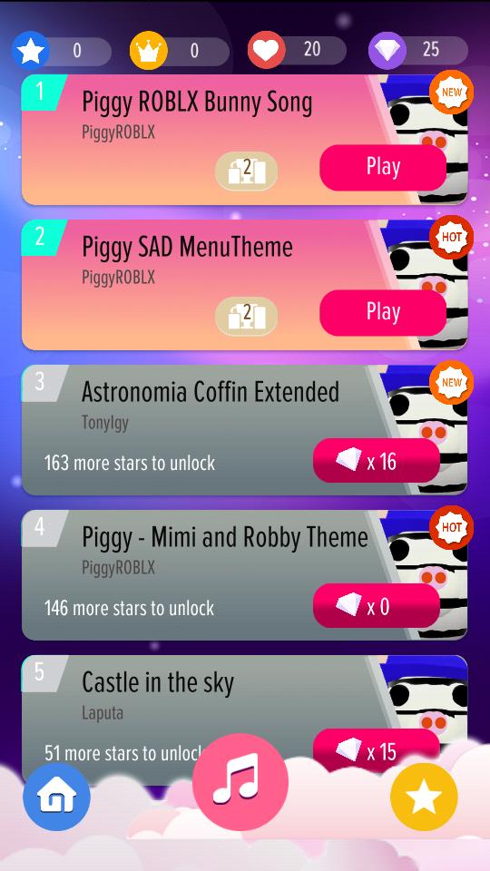 piggy roblox bunny theme sheet music