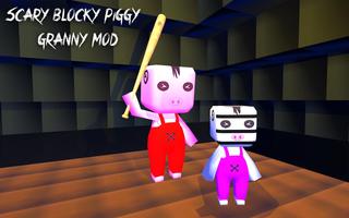 Scary Blocky Piggy Escape Mod poster