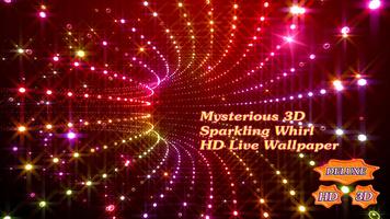 Mysterious Sparkling 3D Whirl of Shimmering Lights capture d'écran 1