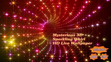 Mysterious Sparkling 3D Whirl of Shimmering Lights capture d'écran 2