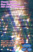 Ocean Water Sun Beams Reflections 3D poster