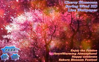 Purple Cherry Blossoms Spring Wind 스크린샷 1