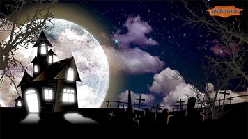 Full Moon Scary Bats in Clouds screenshot 1
