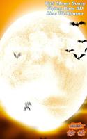 Full Moon Scary Flying Bats 3D poster
