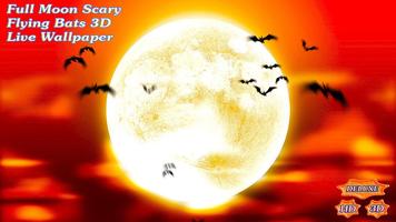 Full Moon Scary Flying Bats 3D screenshot 1