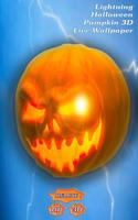 Lightning Halloween Pumpkin 3D poster