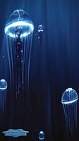 Precious Jellyfish 3D Hovering Under Deep Blue Sea poster