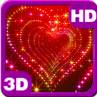 Tunnel Glitter Spark Heart 3D icône