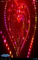 Tunnel Glitter Spark Heart 3D capture d'écran 1