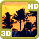 Tropical Sunset Palm Beach Silhouette APK