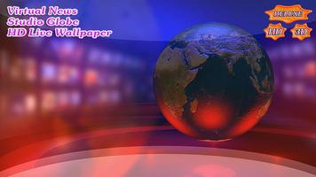 1 Schermata Virtual News Futuristic Studio Globe