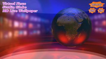 Virtual News Futuristic Studio Globe スクリーンショット 2