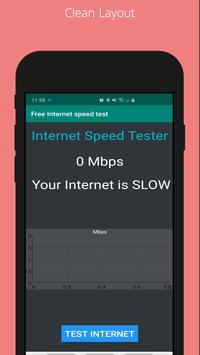 Free Internet speed test poster