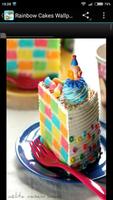 Rainbow Cakes Food Wallpapers اسکرین شاٹ 1