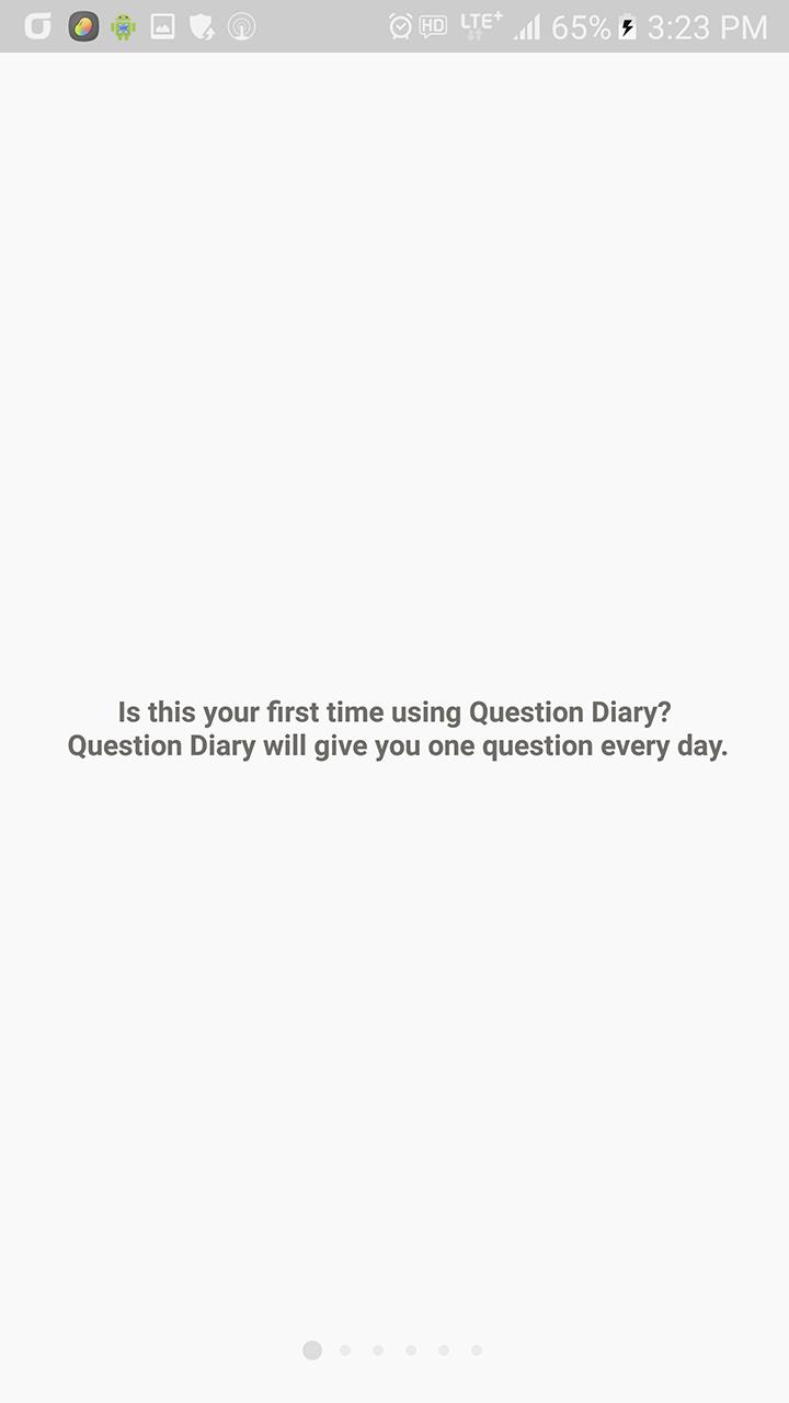 Questions diary. Question Diary.