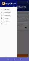 UnityVPN SSH اسکرین شاٹ 2