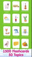 Flashcard para Niños en inglés Poster